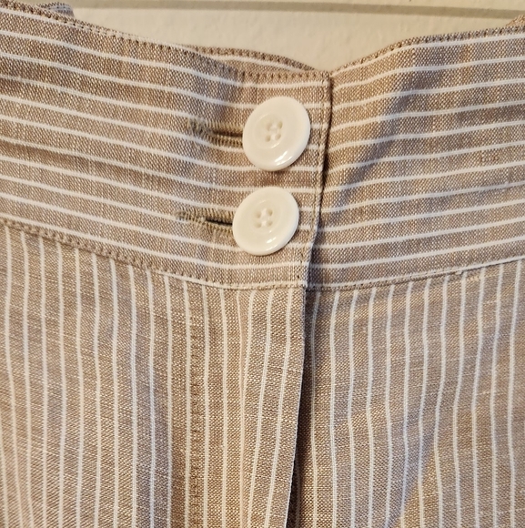 Lane Bryant Linen Blend Wide Leg Pants Sz 16 Pockets Breathable Boho Classic - Picture 10 of 12